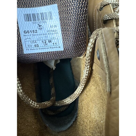 GEORGIA BOOT WEDGE 6" SOFT TOE MEN'S SIZE 12 W WORK BOOTS G6152 - Picture 7 of 9